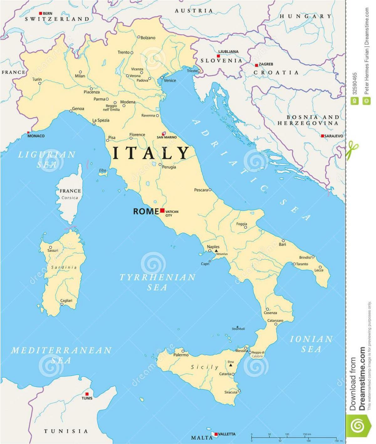 karta italije capri Karta Italije pokazuje jezera   Italija karta jezera (Južna Europa  karta italije capri